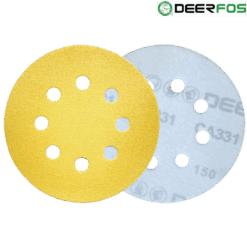 Deerfos Gold Cırtlı Disk Zımpara 125 mm (8 Delik) (Toptan)