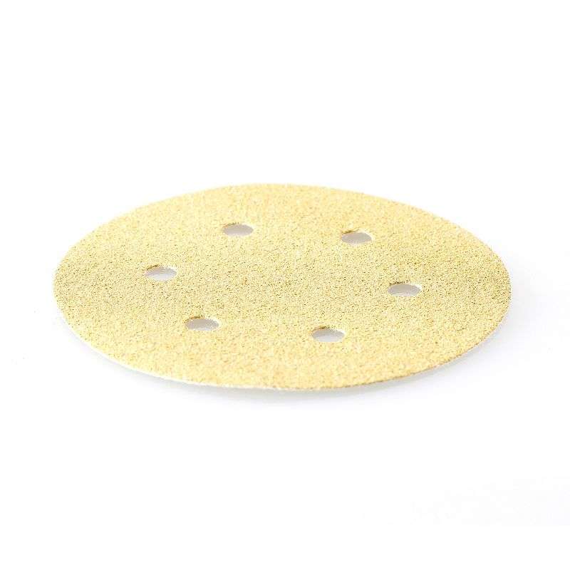 Deerfos Gold Cırtlı Disk Zımpara 150 mm 6 Delikli (Toptan)